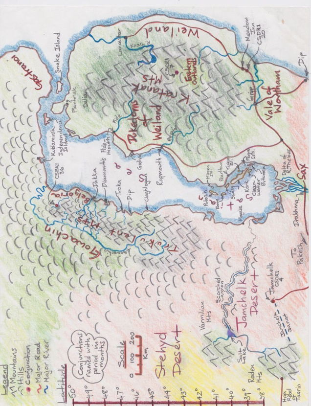 Map of Satian Sea